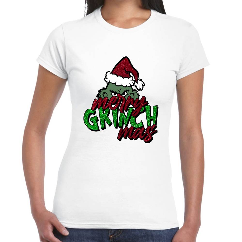 Playera The Grinch Navidad Algodón Premium #0001403 Imagen secundaria del producto