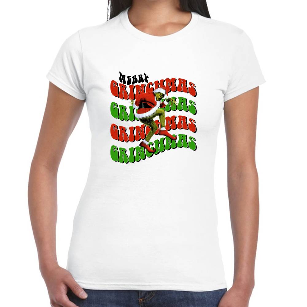 Playera The Grinch Grinchmas Navidad Algodón Premium #0001406 Imagen secundaria del producto
