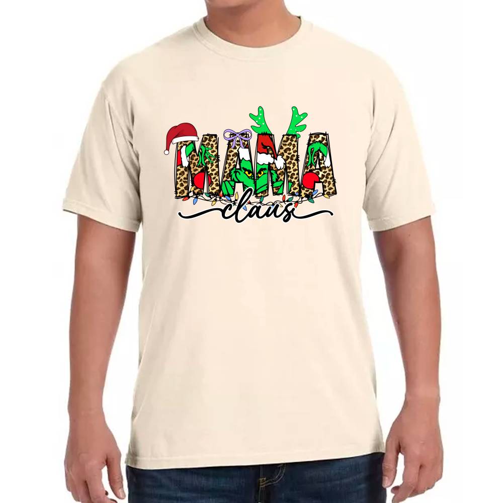 Playera The Grinch Mama Navidad Algodón Premium #0001416