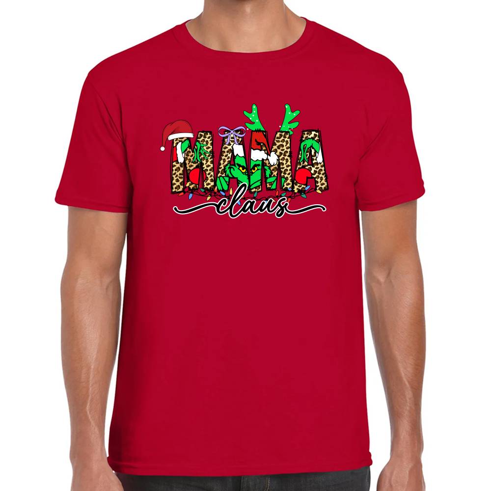 Playera The Grinch Mama Navidad Algodón Premium #0001416