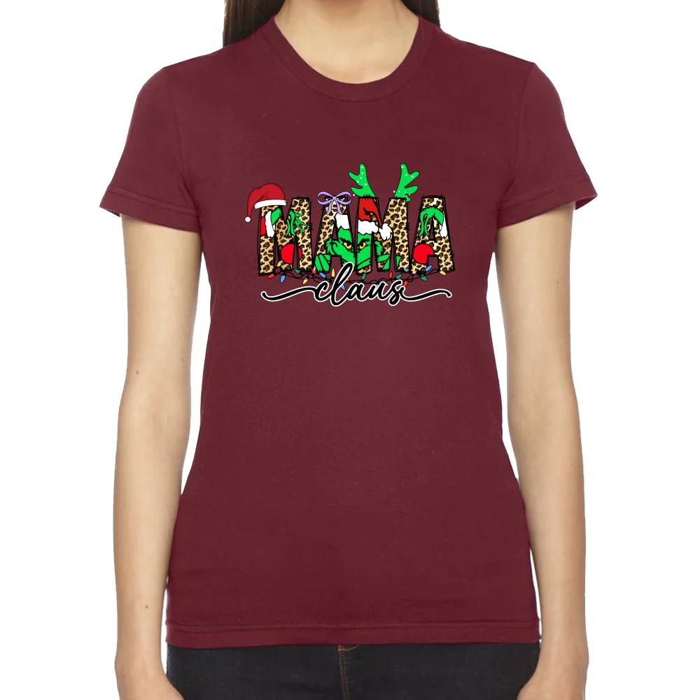 Playera The Grinch Mama Navidad Algodón Premium #0001416