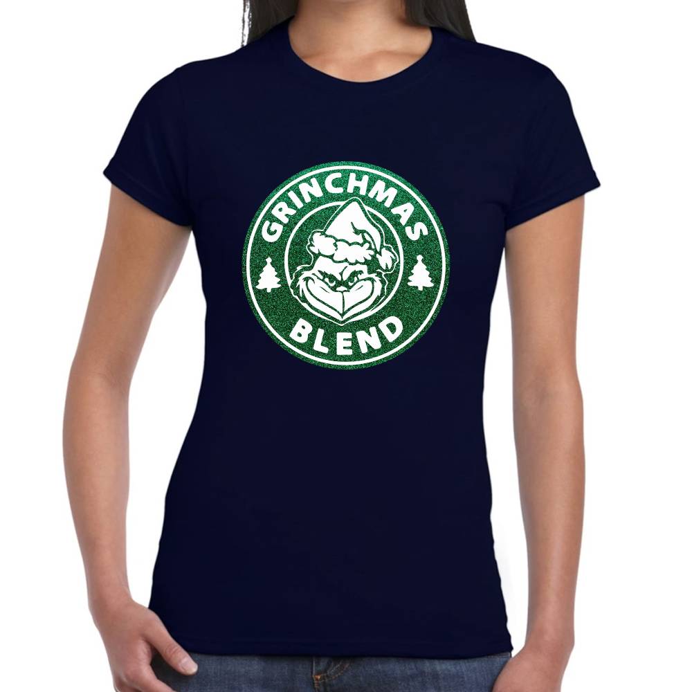 Playera The Grinch Grinchmas Blend Navidad Algodón Premium #0001419