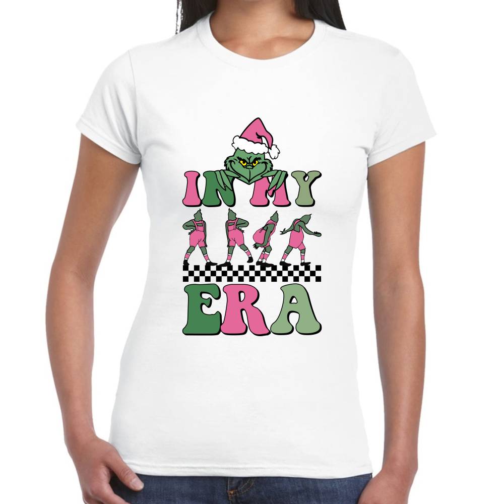 Playera The Grinch In My Era Navidad Algodón Premium #0001422