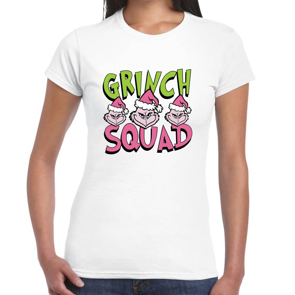 Playera The Grinch Squad Navidad Algodón Premium #0001425