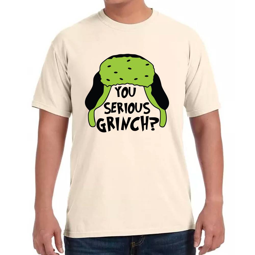 Playera You Serious Grinch Navidad Algodón Premium #0001427