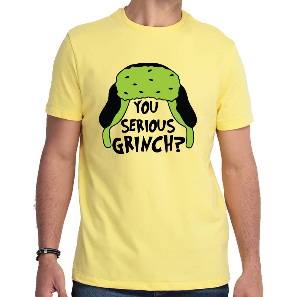 Playera You Serious Grinch Navidad Algodón Premium #0001427