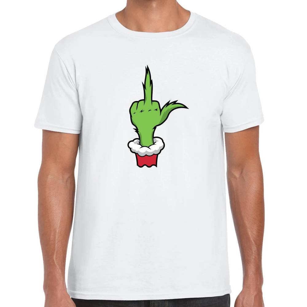 Playera Navidad The Grinch Dedo Algodón Premium #0001457
