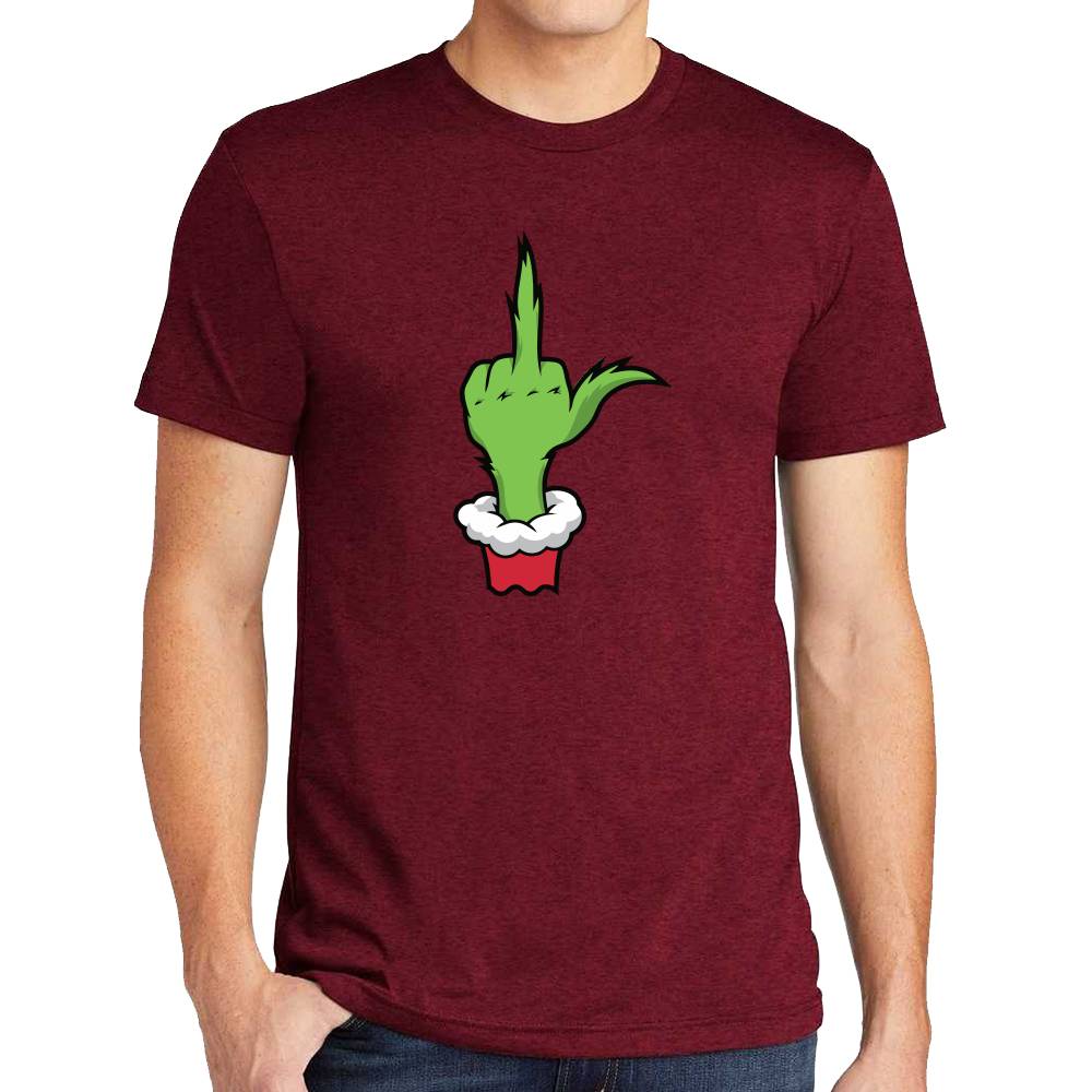 Playera Navidad The Grinch Dedo Algodón Premium #0001457