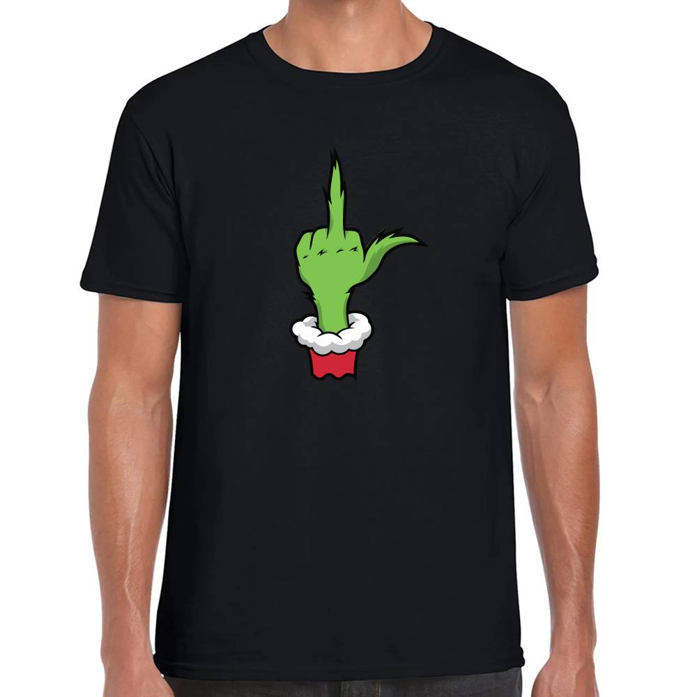 Playera Navidad The Grinch Dedo Algodón Premium #0001457