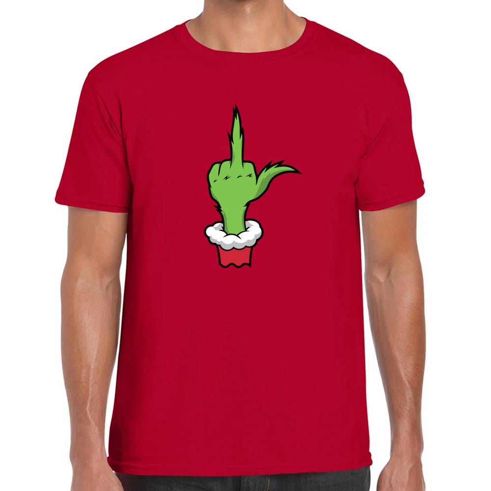 Playera Navidad The Grinch Dedo Algodón Premium #0001457