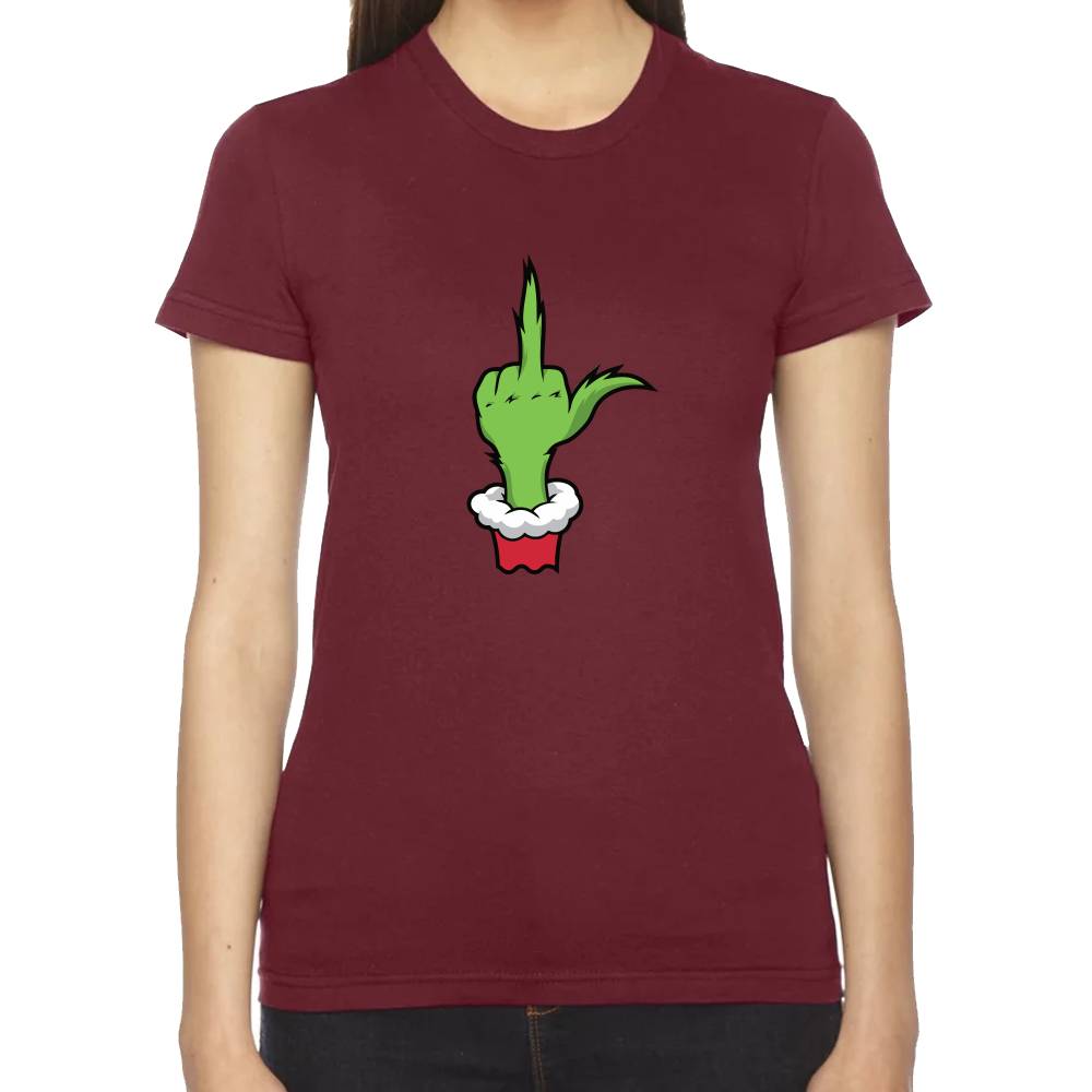 Playera Navidad The Grinch Dedo Algodón Premium #0001457