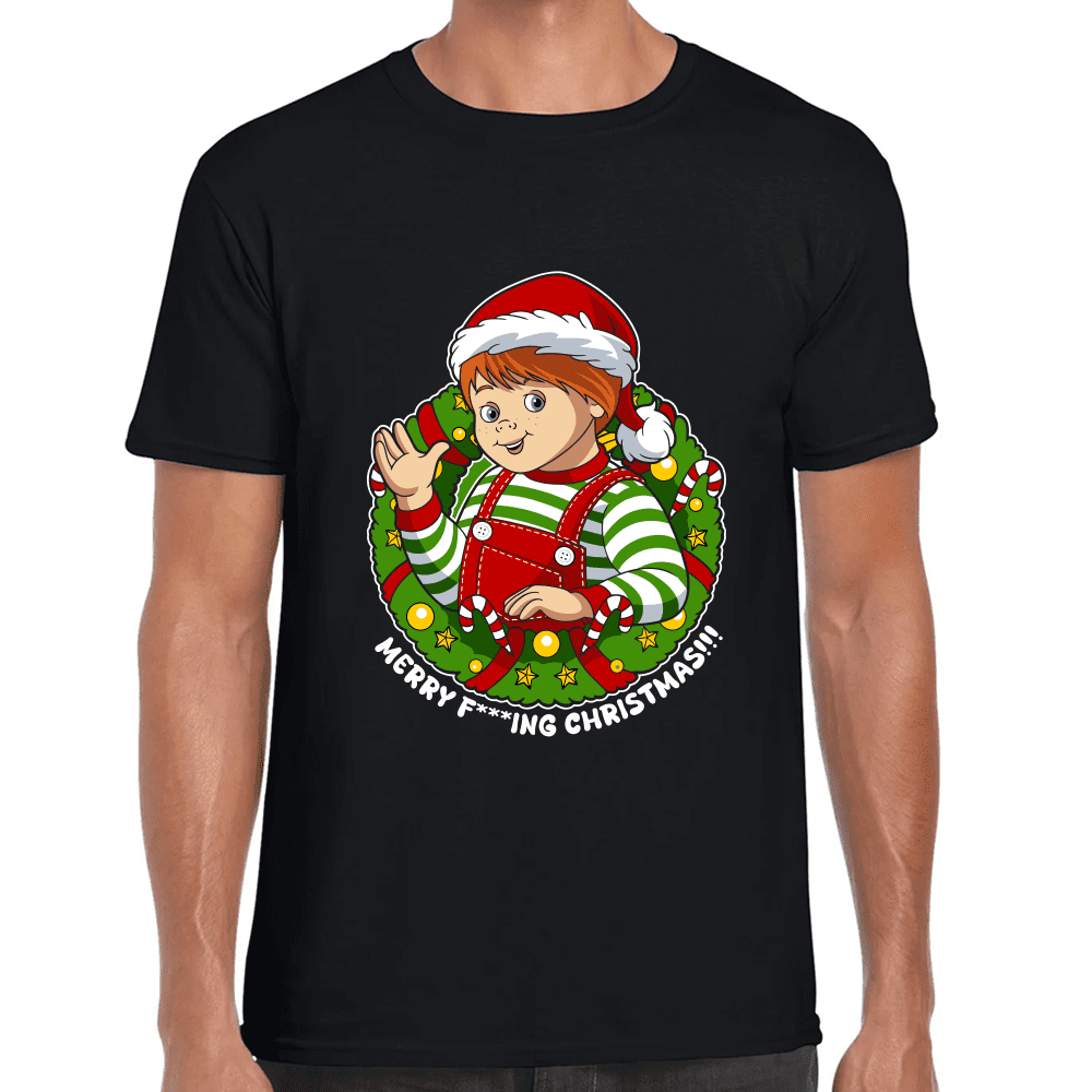 Playera Chucky Navidad Algodón Premium #1568 Imagen principal del producto