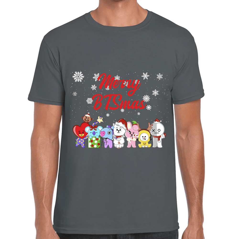 Playera BTS BT21 Navidad Algodón Premium #1569