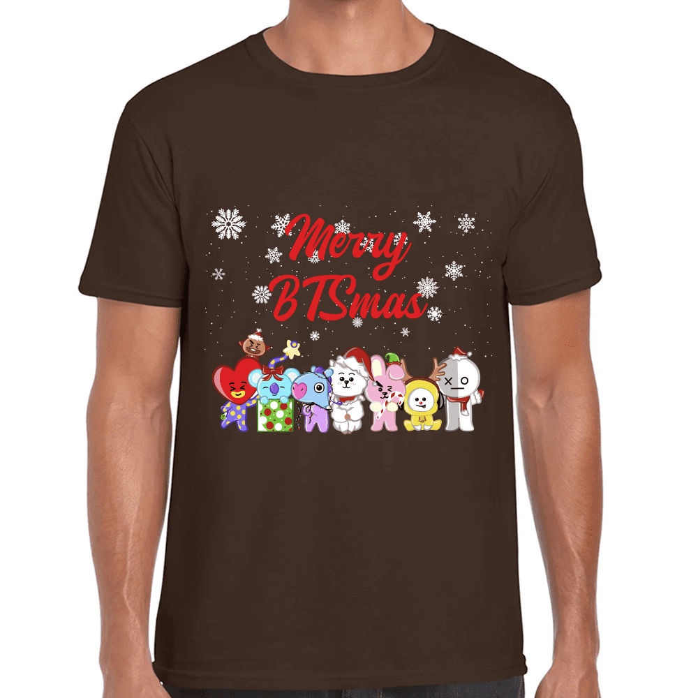 Playera BTS BT21 Navidad Algodón Premium #1569