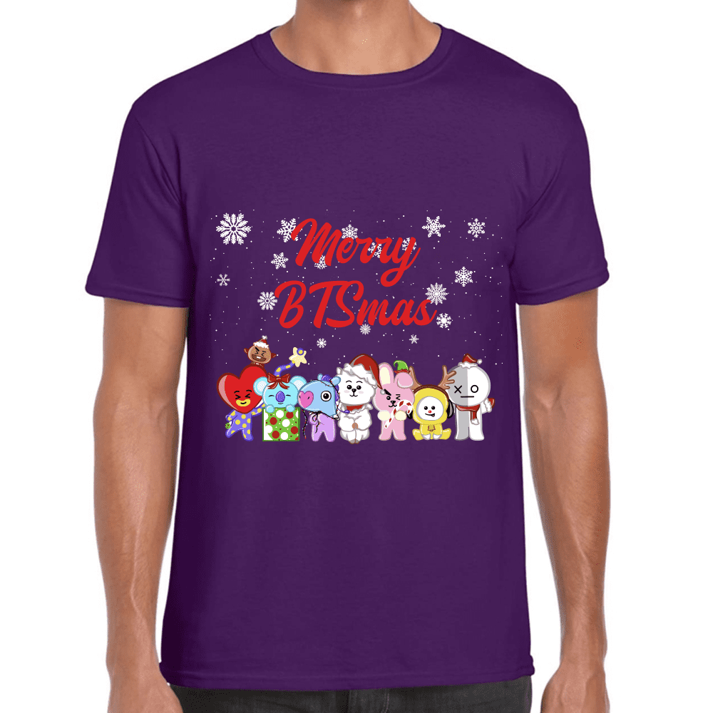 Playera BTS BT21 Navidad Algodón Premium #1569