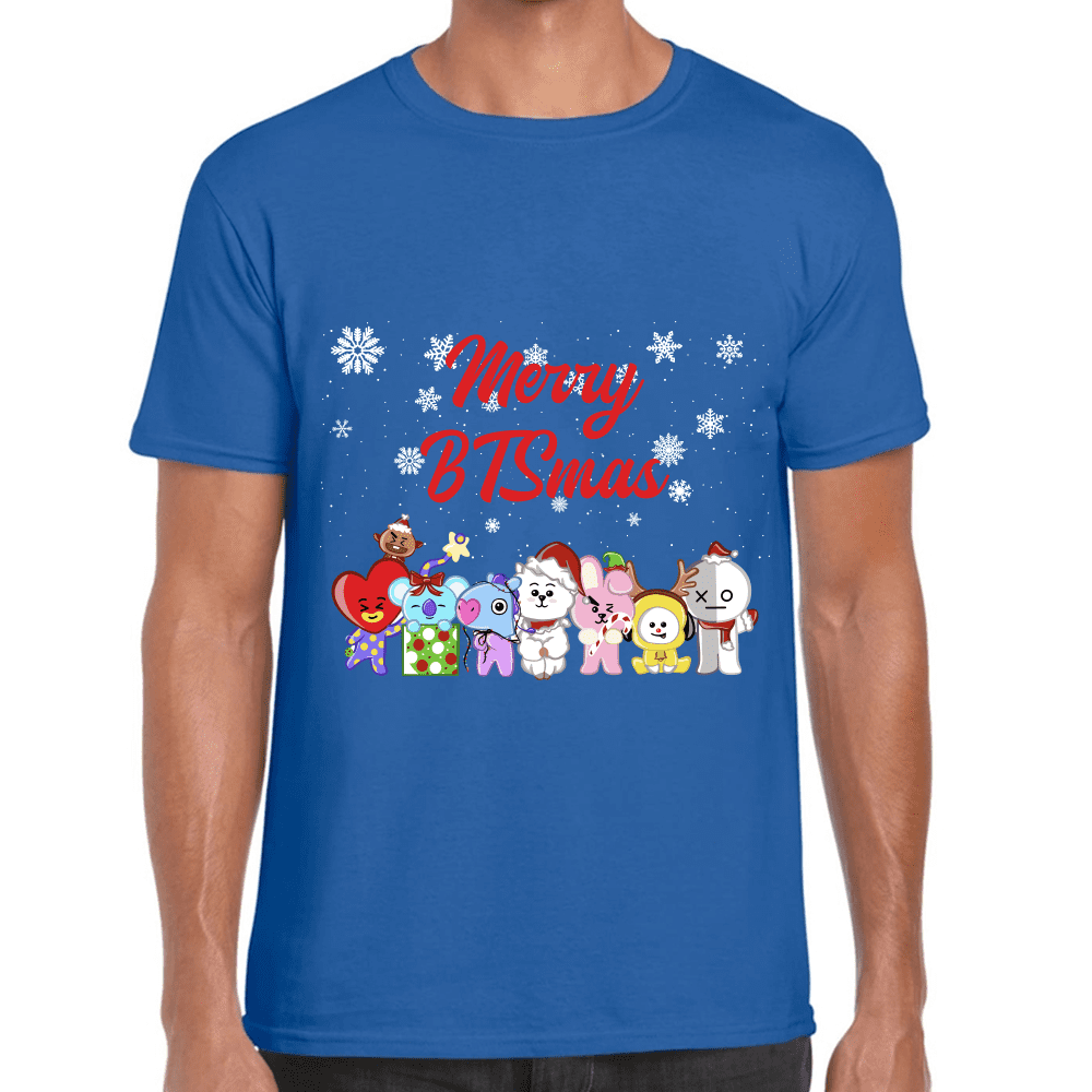 Playera BTS BT21 Navidad Algodón Premium #1569