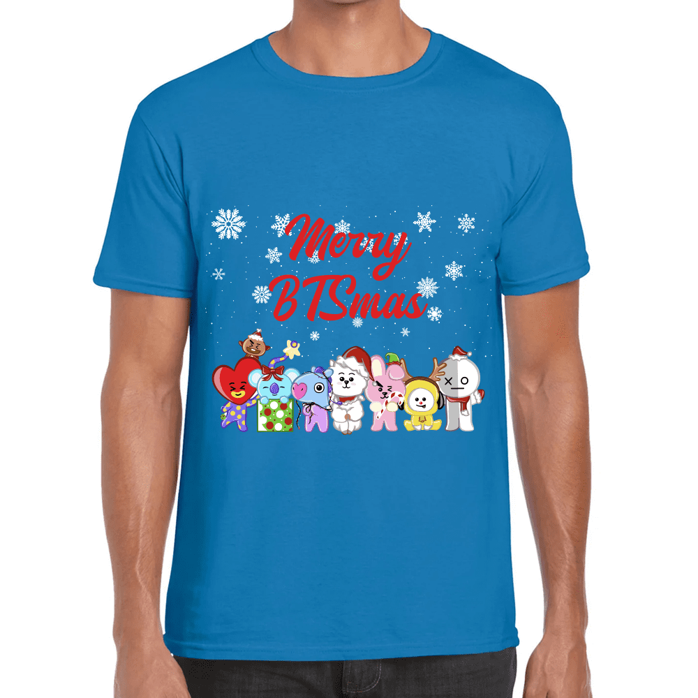 Playera BTS BT21 Navidad Algodón Premium #1569