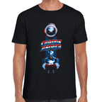 Playera Capitan America Marvel Algodón Premium #1587