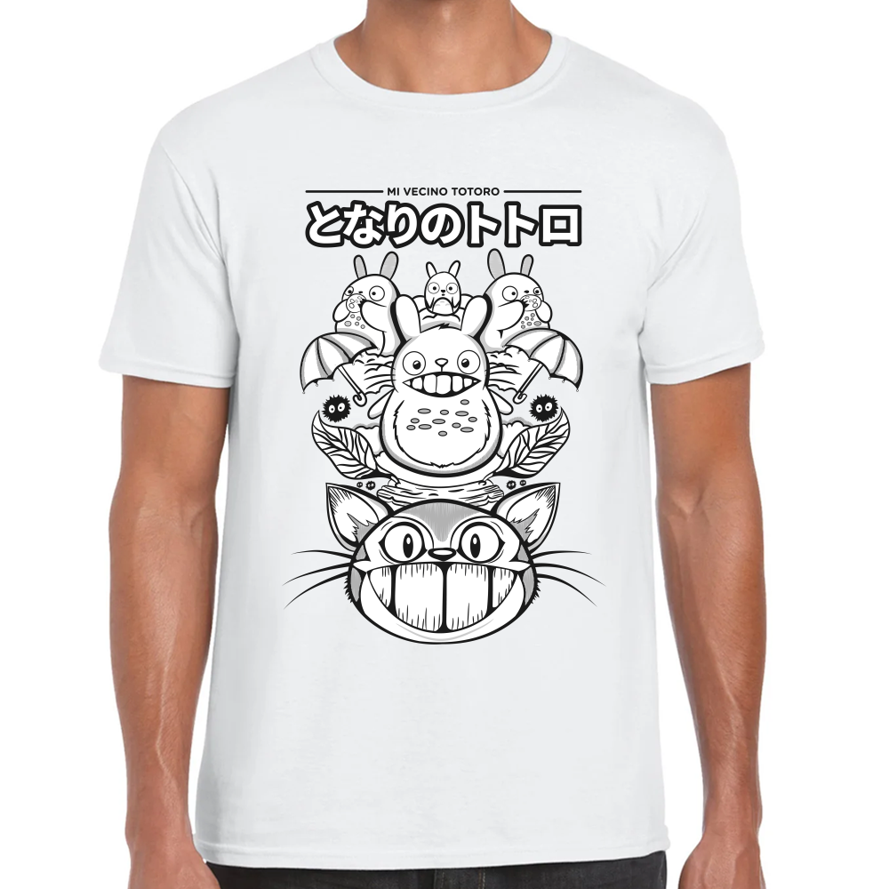 Playera Totoro Mi Vecino Algodón Premium #0001589