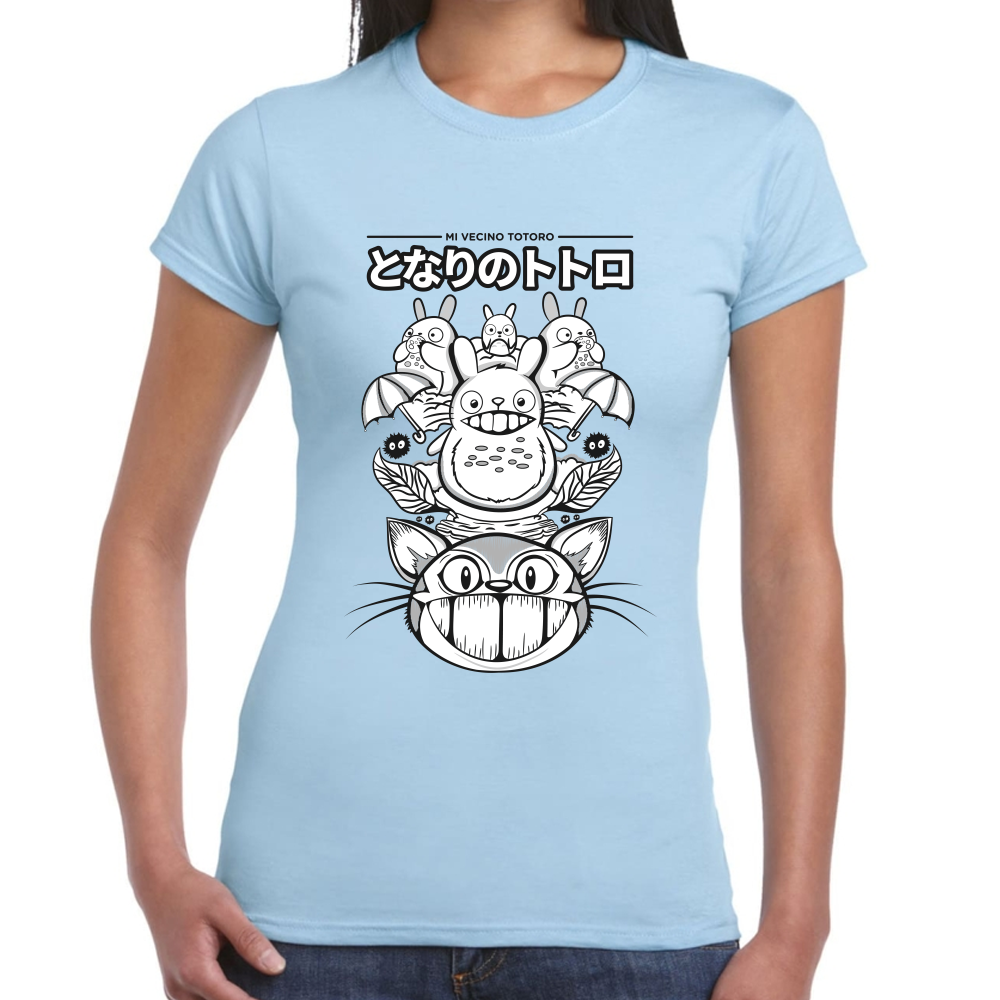 Playera Totoro Mi Vecino Algodón Premium #0001589