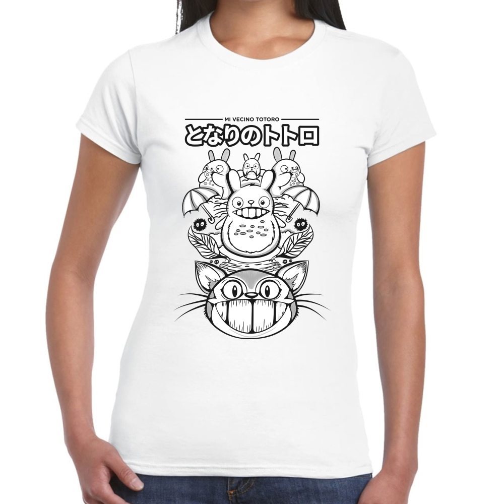 Playera Totoro Mi Vecino Algodón Premium #0001589