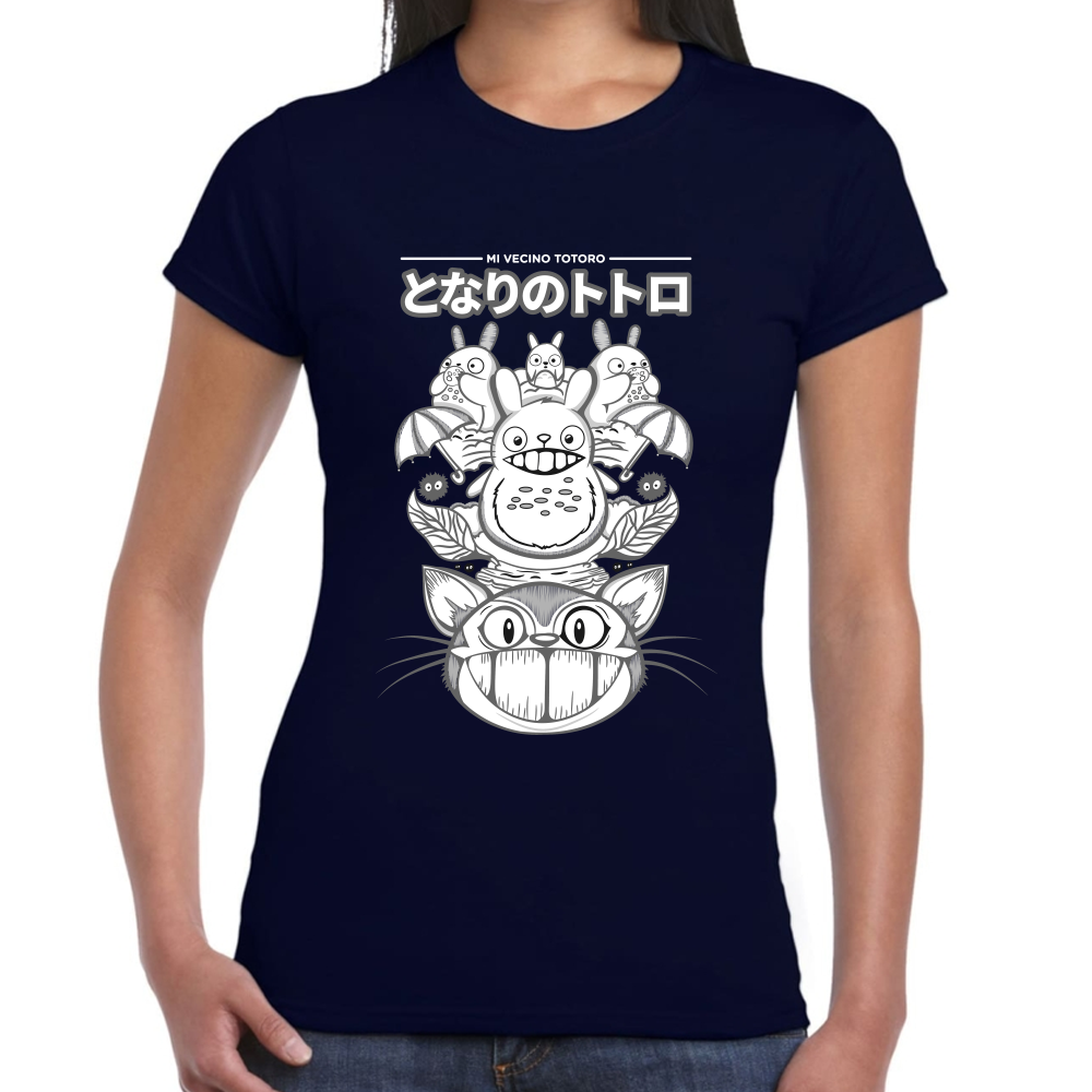 Playera Totoro Mi Vecino Algodón Premium #0001589
