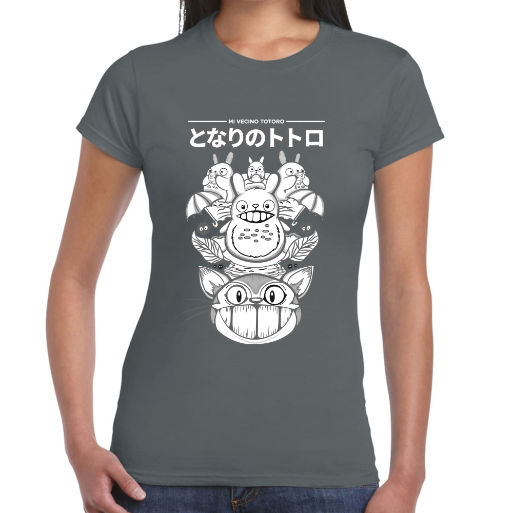 Playera Totoro Mi Vecino Algodón Premium #0001589