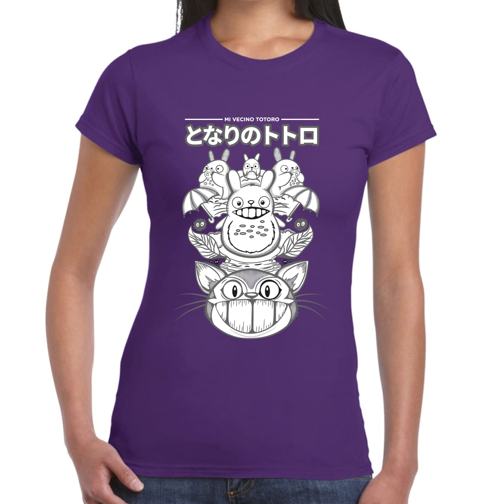 Playera Totoro Mi Vecino Algodón Premium #0001589