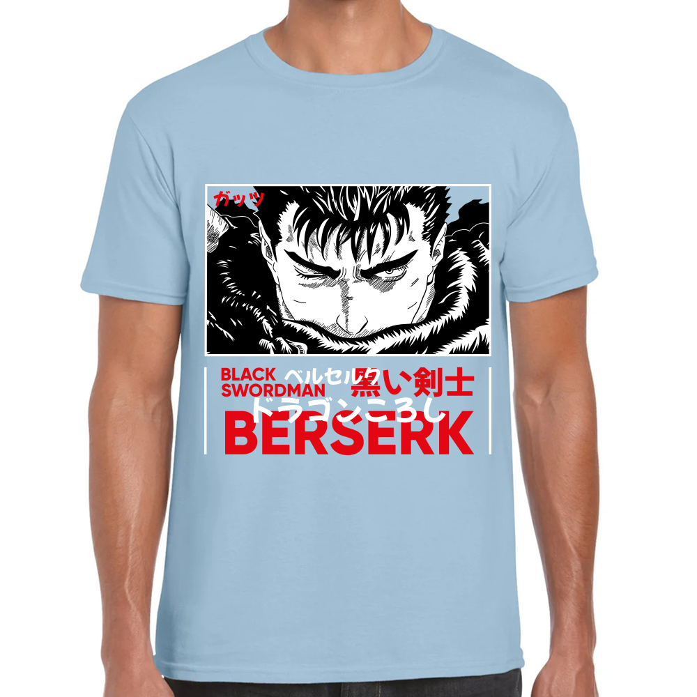 Playera Berserk Guts Black Swordman Algodón Premium #0001615
