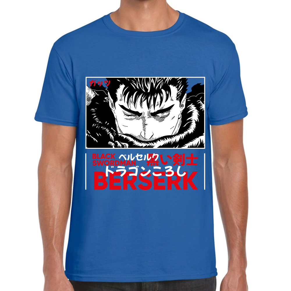 Playera Berserk Guts Black Swordman Algodón Premium #0001615