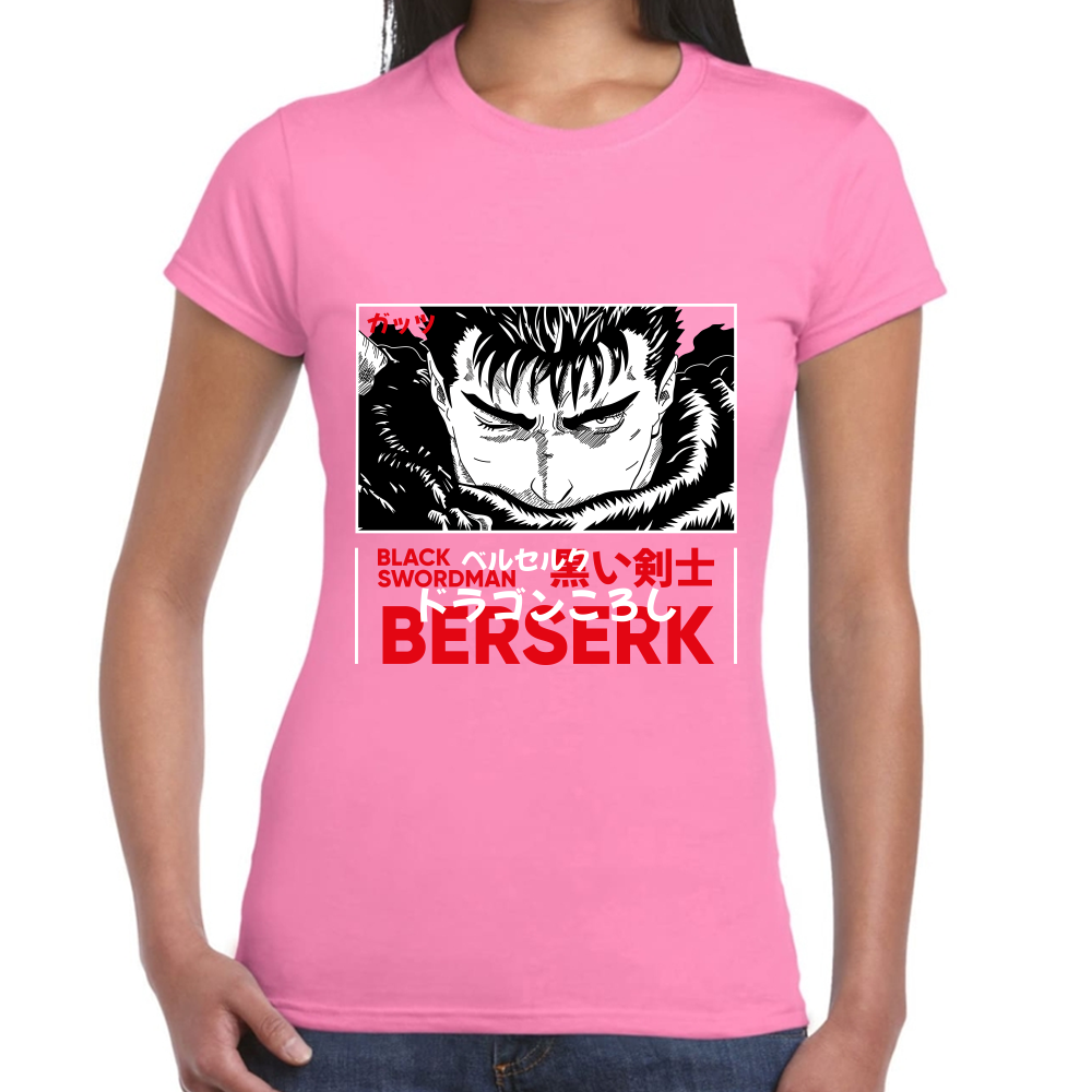 Playera Berserk Guts Black Swordman Algodón Premium #0001615