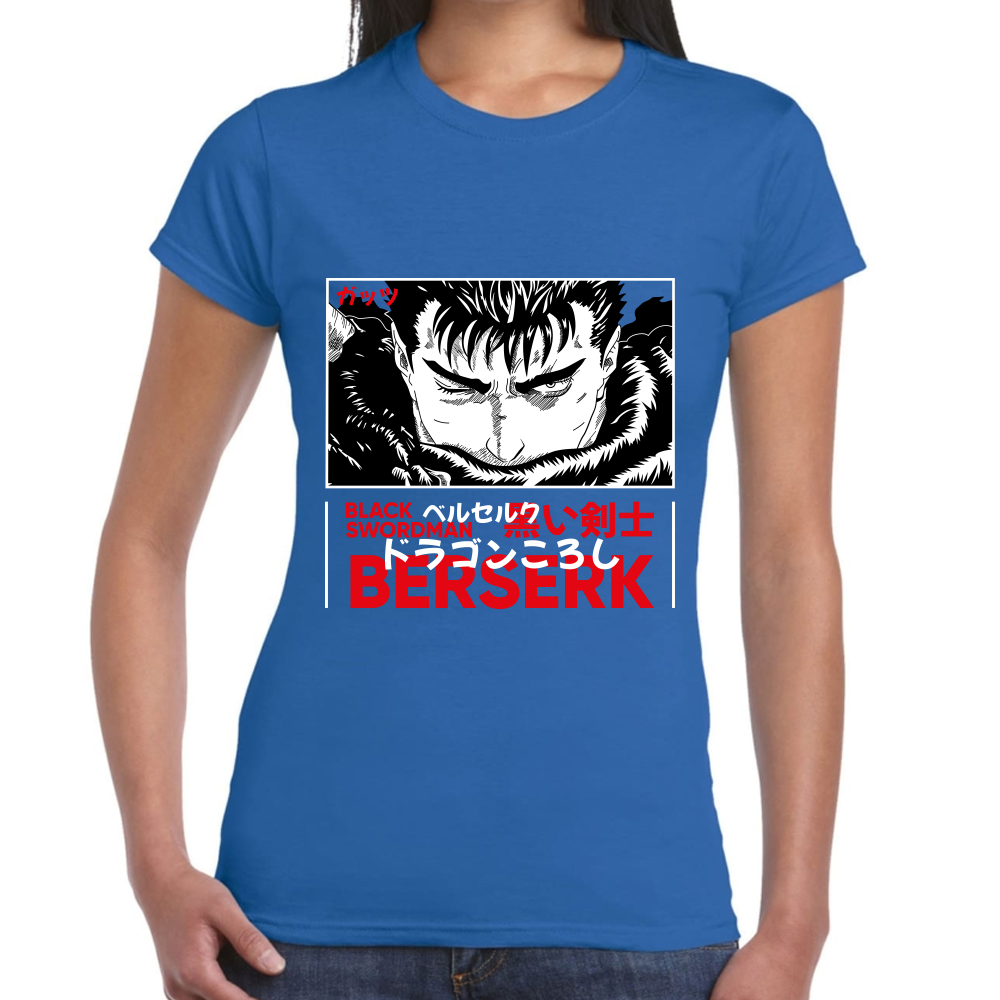Playera Berserk Guts Black Swordman Algodón Premium #0001615