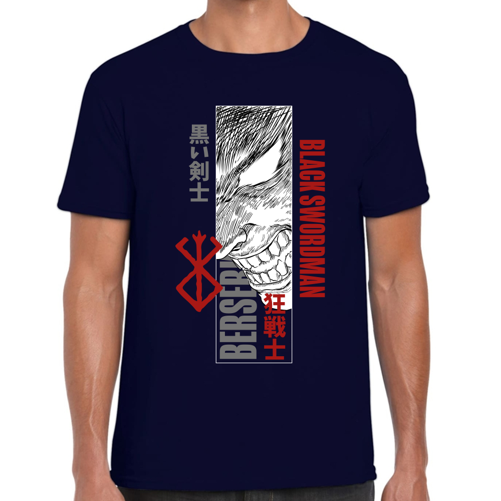 Playera Berserk Guts Black Swordman Algodón Premium #0001616
