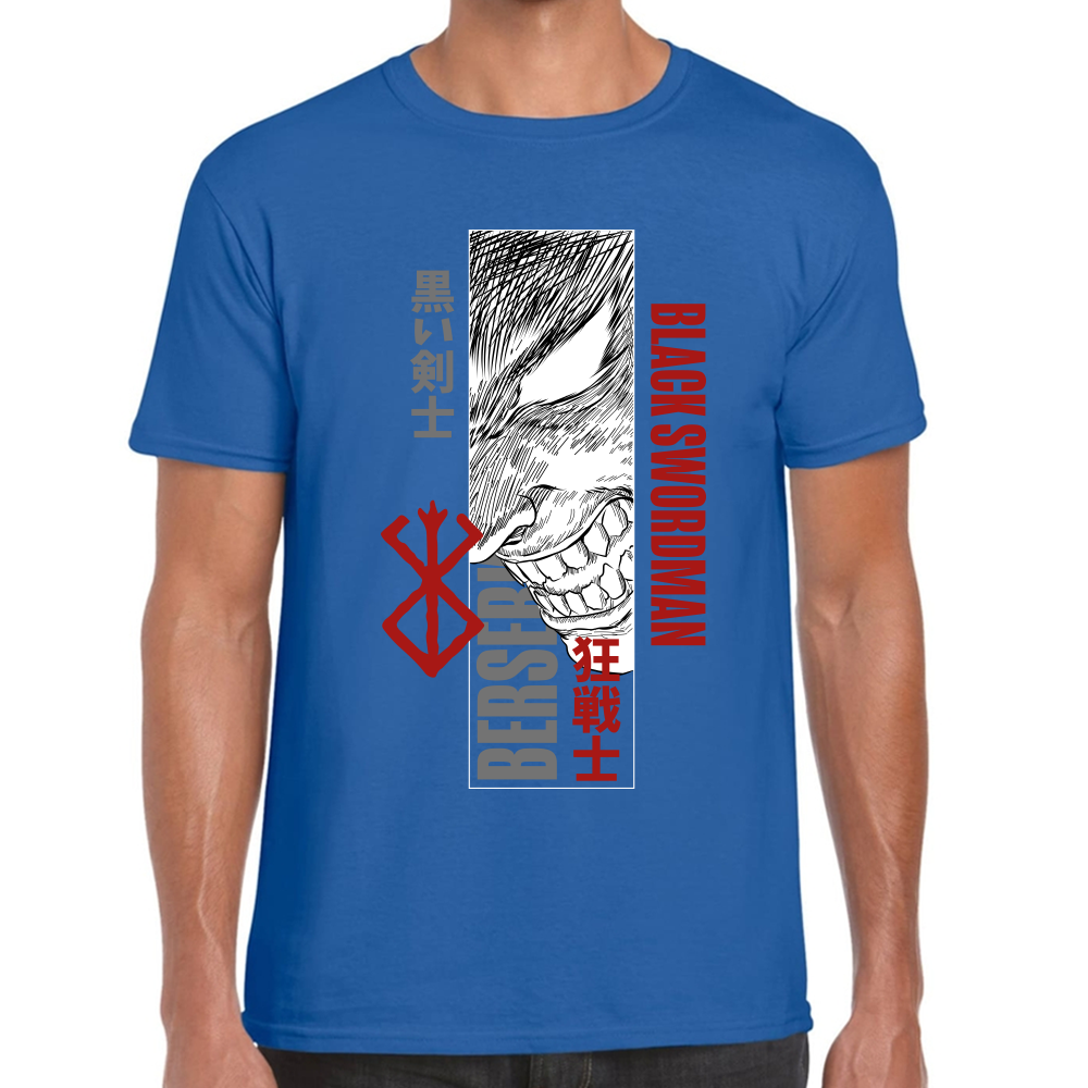 Playera Berserk Guts Black Swordman Algodón Premium #0001616