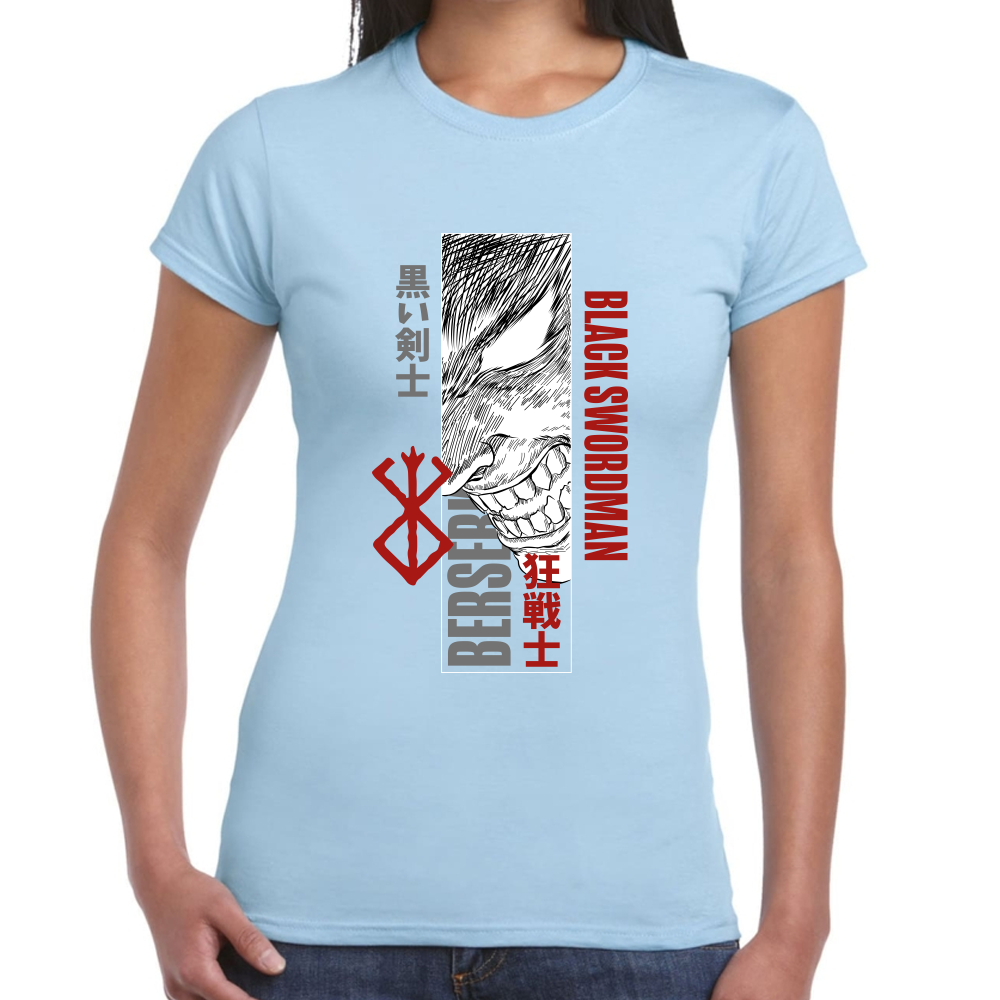 Playera Berserk Guts Black Swordman Algodón Premium #0001616