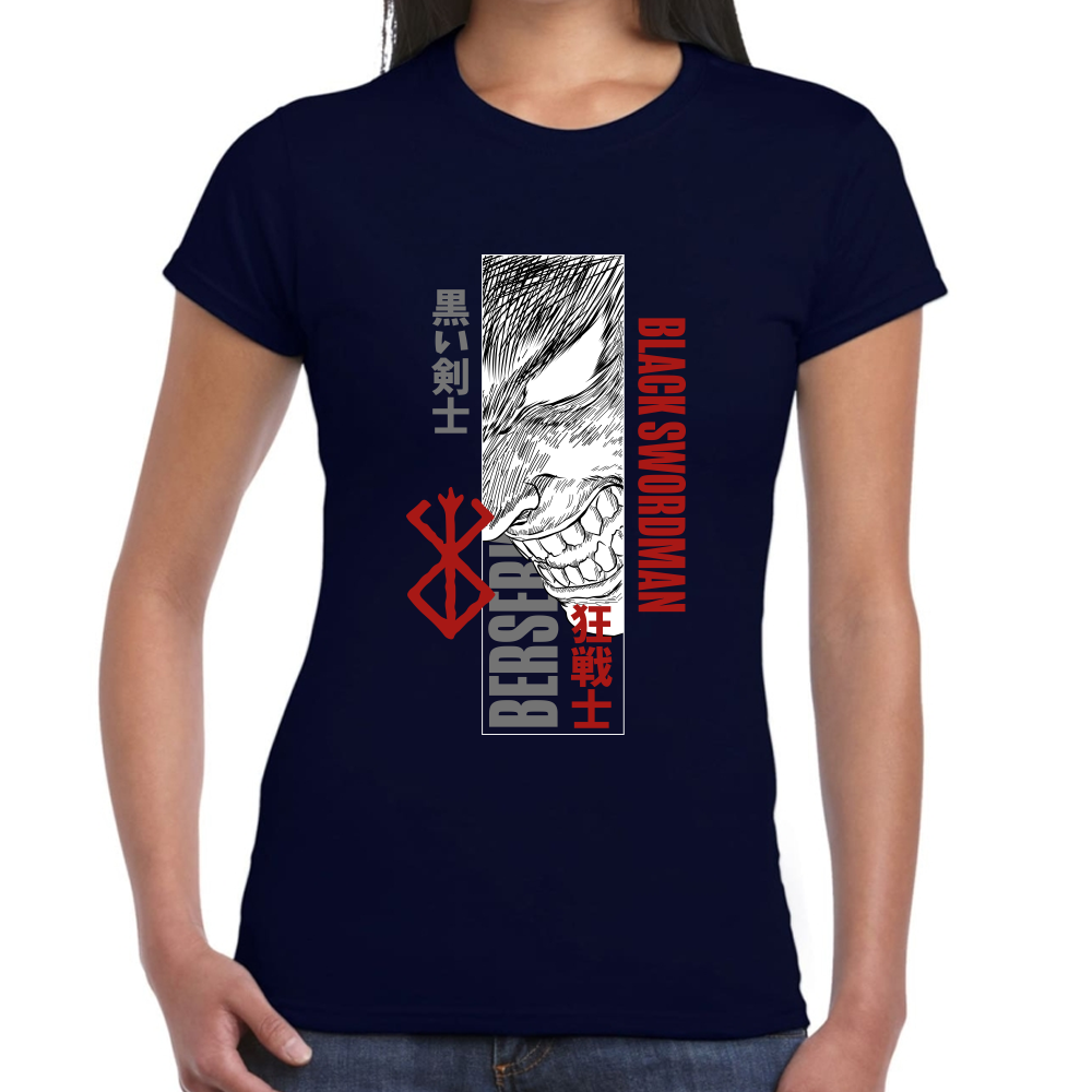 Playera Berserk Guts Black Swordman Algodón Premium #0001616