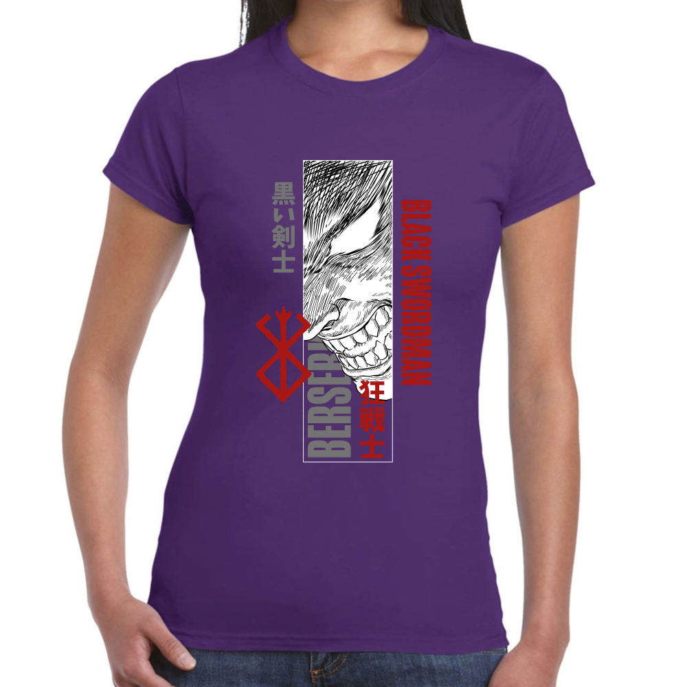 Playera Berserk Guts Black Swordman Algodón Premium #0001616