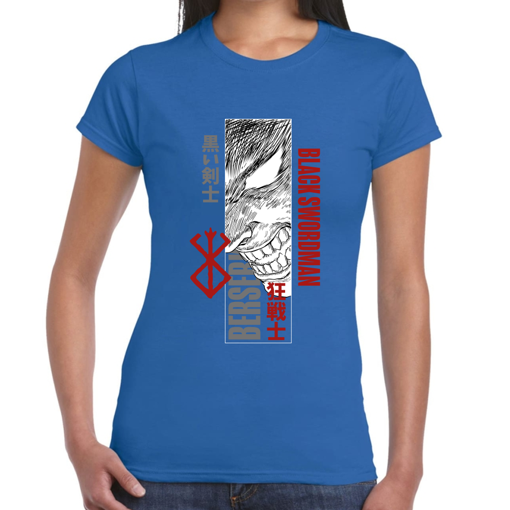 Playera Berserk Guts Black Swordman Algodón Premium #0001616