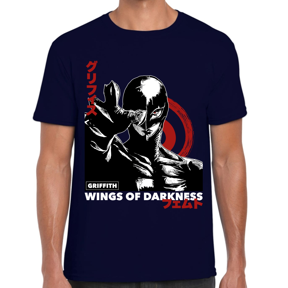 Playera Berserk Griffith Wings Of Darkness Algodón Premium #0001617