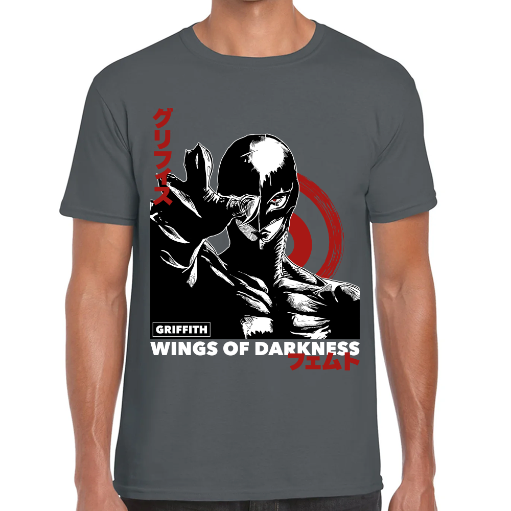 Playera Berserk Griffith Wings Of Darkness Algodón Premium #0001617