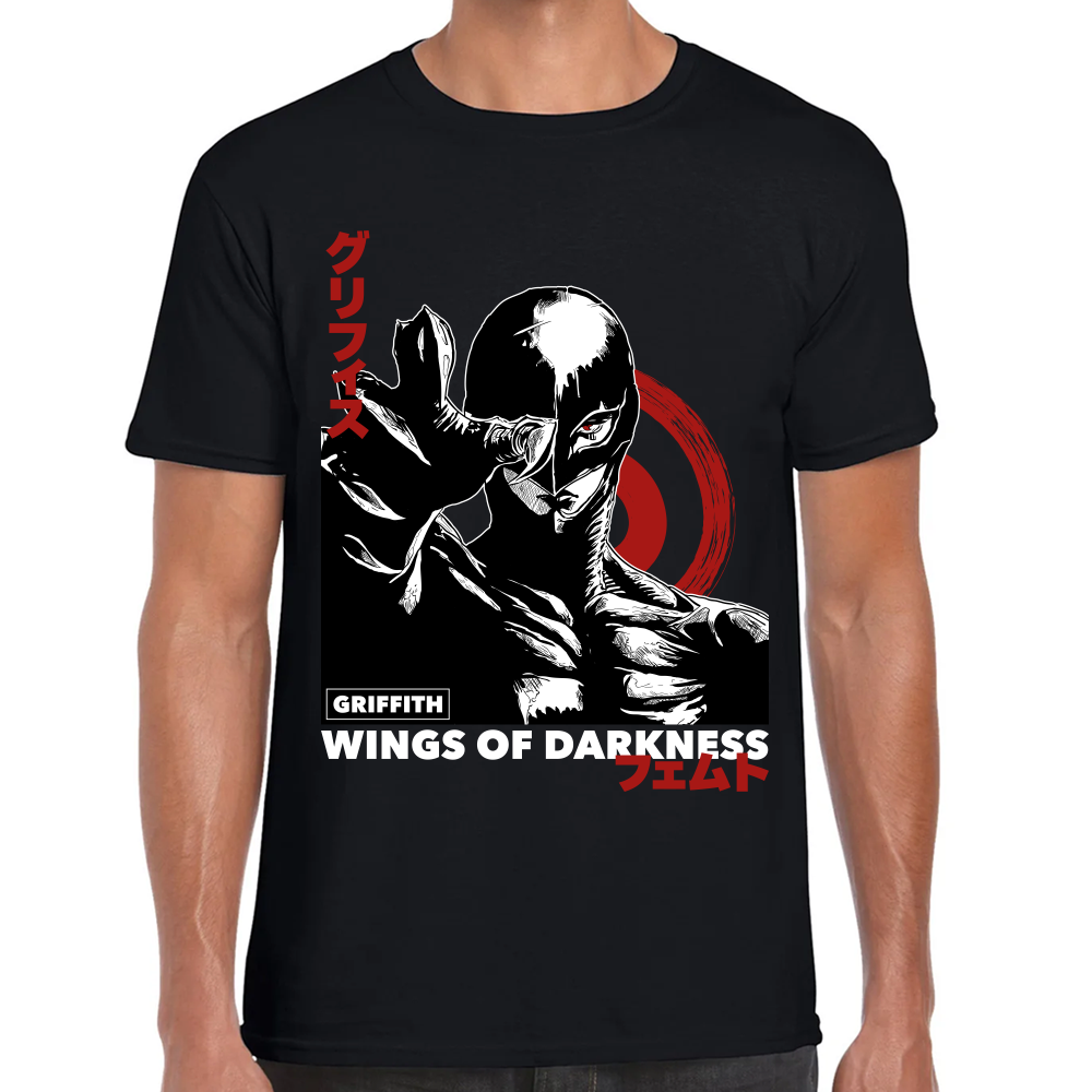 Playera Berserk Griffith Wings Of Darkness Algodón Premium #0001617