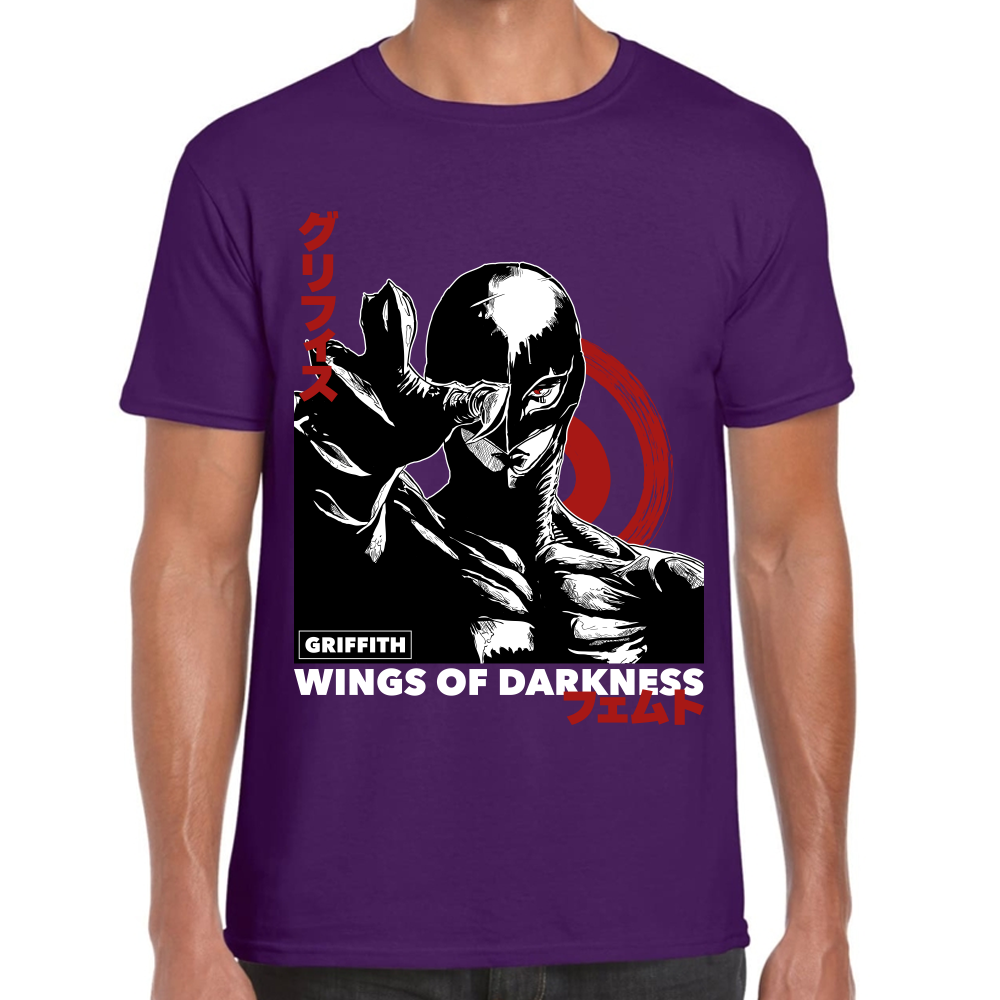 Playera Berserk Griffith Wings Of Darkness Algodón Premium #0001617
