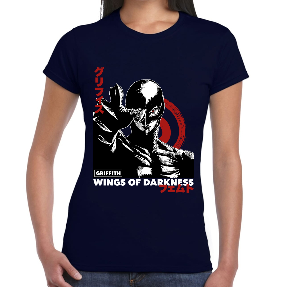 Playera Berserk Griffith Wings Of Darkness Algodón Premium #0001617