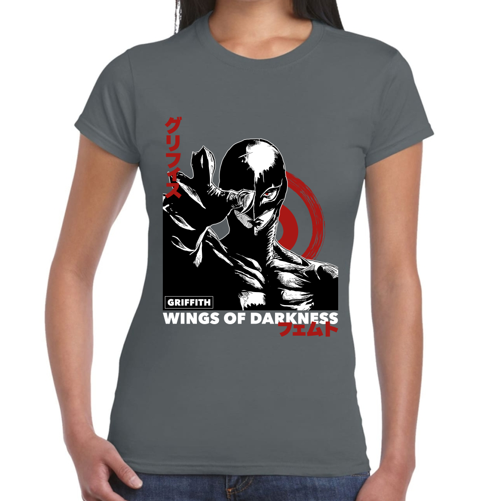 Playera Berserk Griffith Wings Of Darkness Algodón Premium #0001617 Imagen secundaria del producto