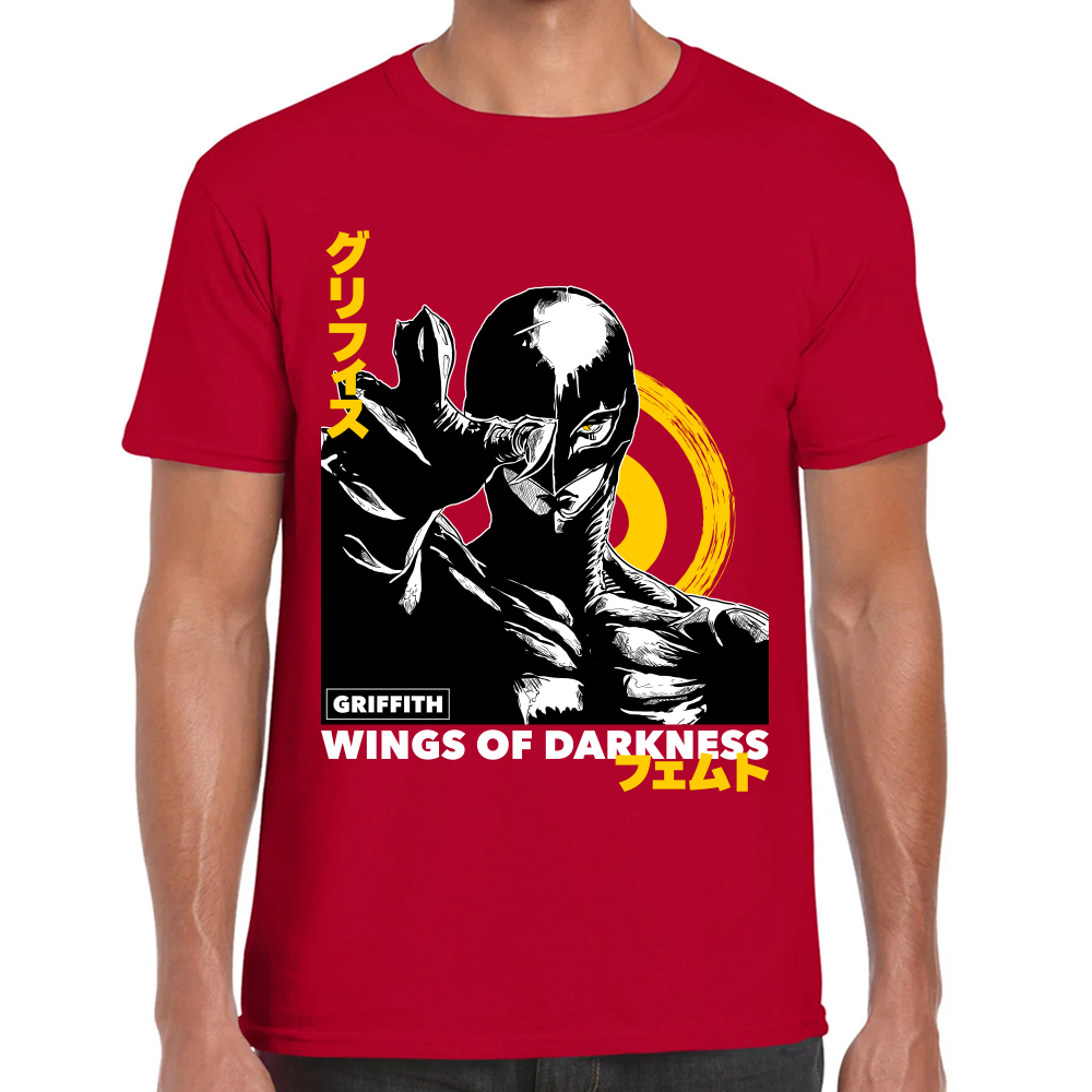 Playera Berserk Griffith Wings Of Darkness Algodón Premium #0001617