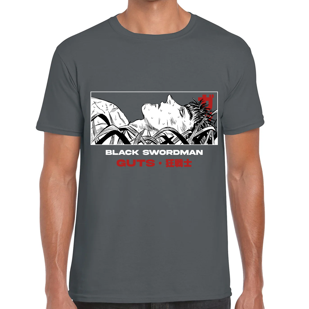 Playera Berserk Guts Black Swordman Algodón Premium #0001618