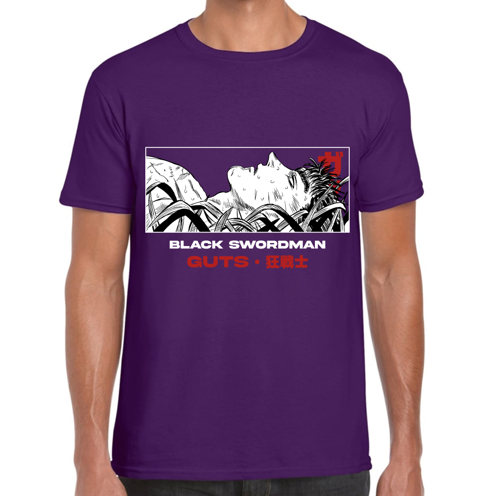 Playera Berserk Guts Black Swordman Algodón Premium #0001618