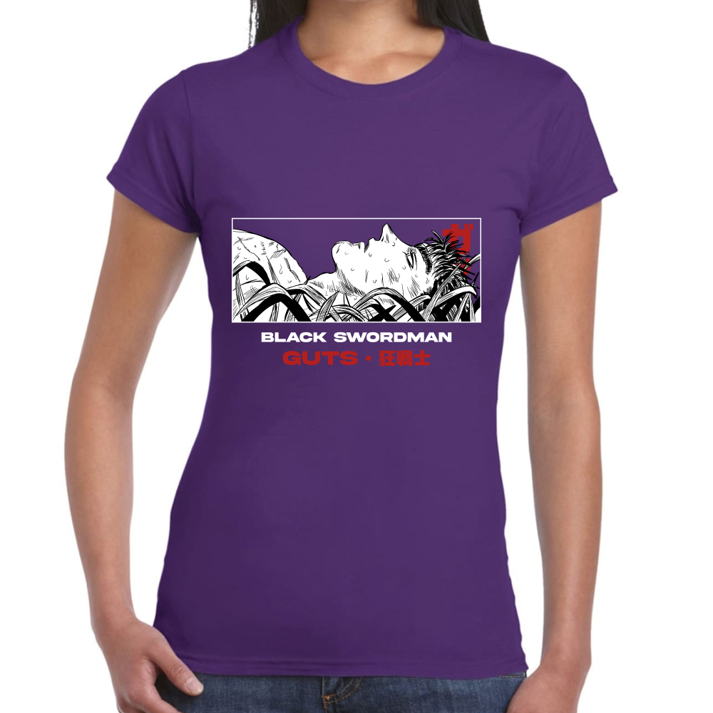 Playera Berserk Guts Black Swordman Algodón Premium #0001618