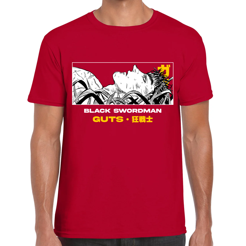 Playera Berserk Guts Black Swordman Algodón Premium #0001618