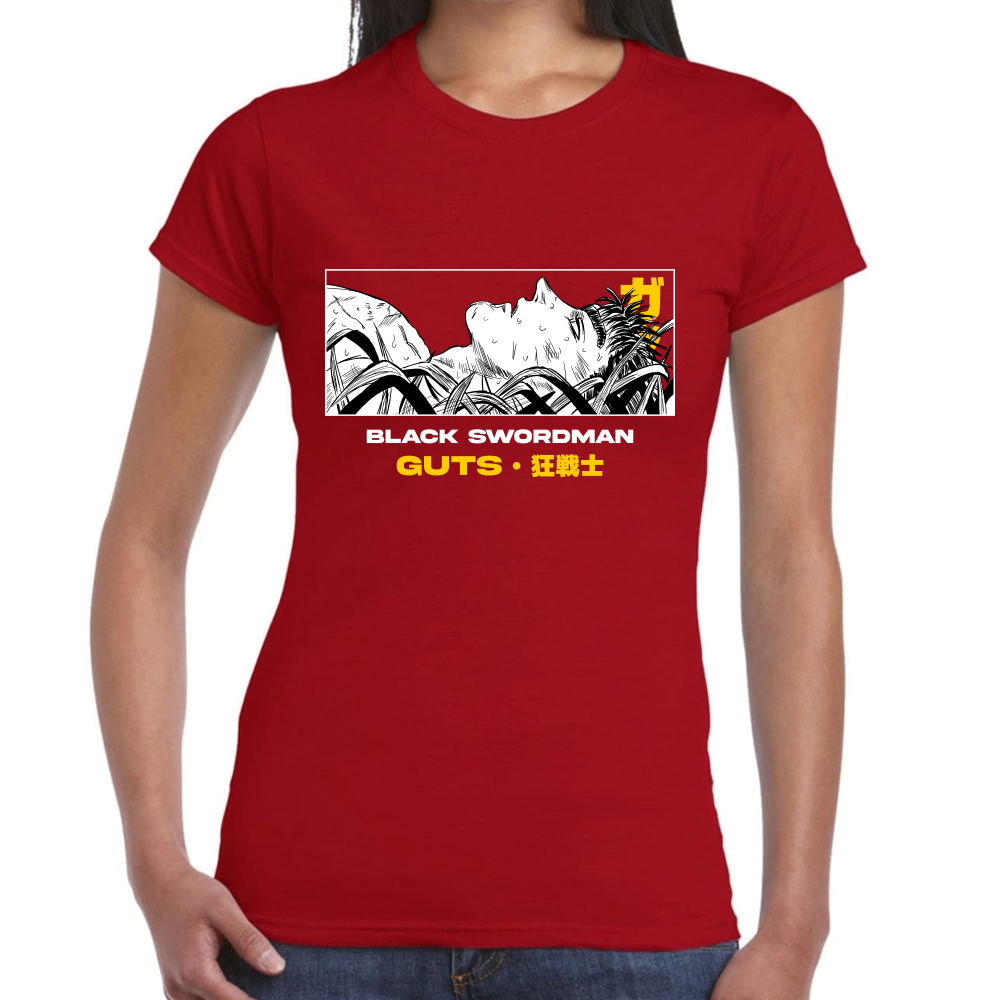 Playera Berserk Guts Black Swordman Algodón Premium #0001618